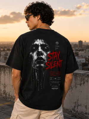 Stay Silent Heavyweight Oversized Tee