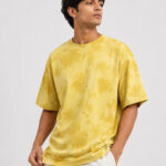 Urban Wash Tie-Dye Oversized T-Shirt - Yellow