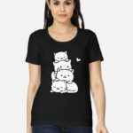 Cute Cats Women’s Classic T-Shirt - Black