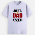 Best Dad Ever Stretch T-Shirt - Lavender
