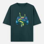 Gamer Oversized T-Shirt - Petrol Blue
