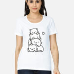 Cute Cats Women’s Classic T-Shirt - White
