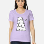 Cute Cats Women’s Classic T-Shirt - Lavender