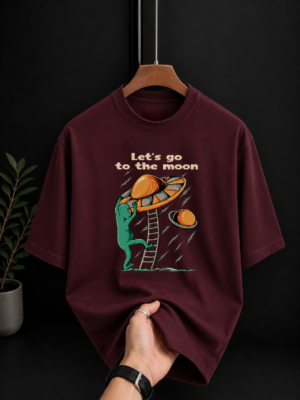 Let's go to the Moon Unisex Oversized Classic T-Shirt