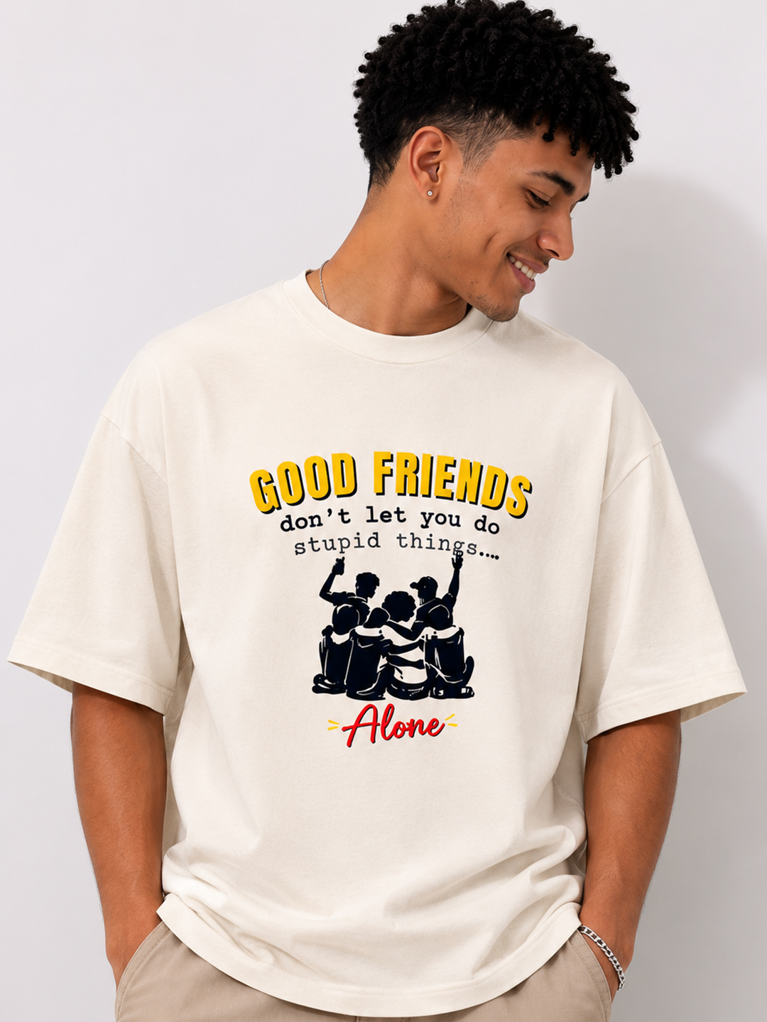 Good Friends Unisex Oversized Classic T-Shirt