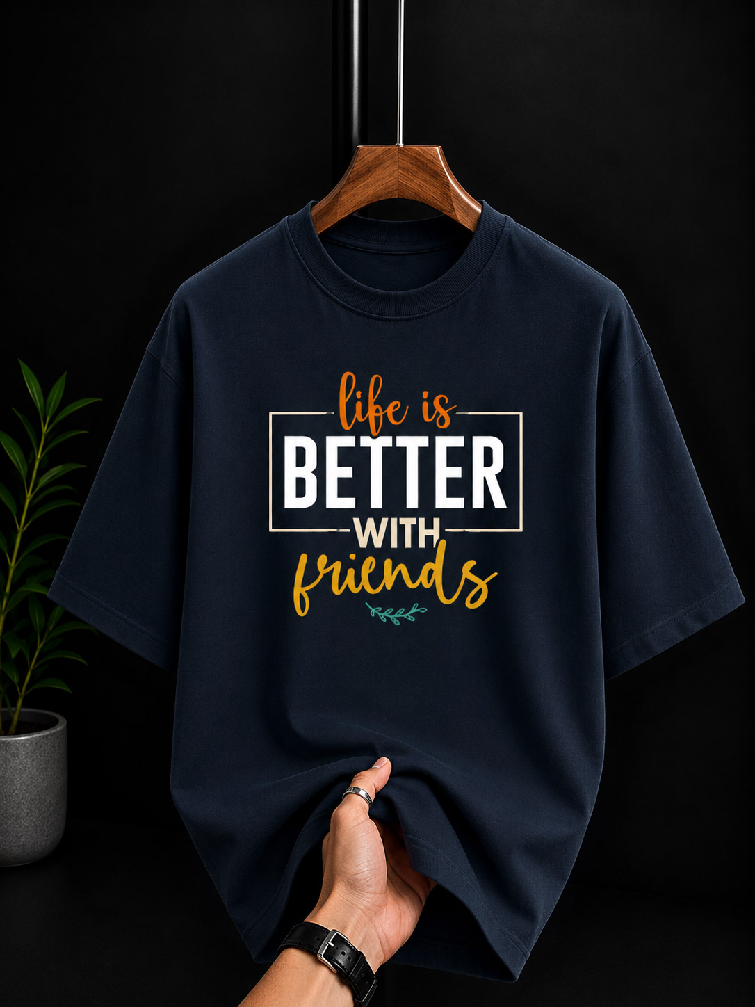 Life Is Better With Friends Oversized T-Shirt