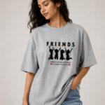 Friends Unisex Oversized Classic T-Shirt - Grey Melange