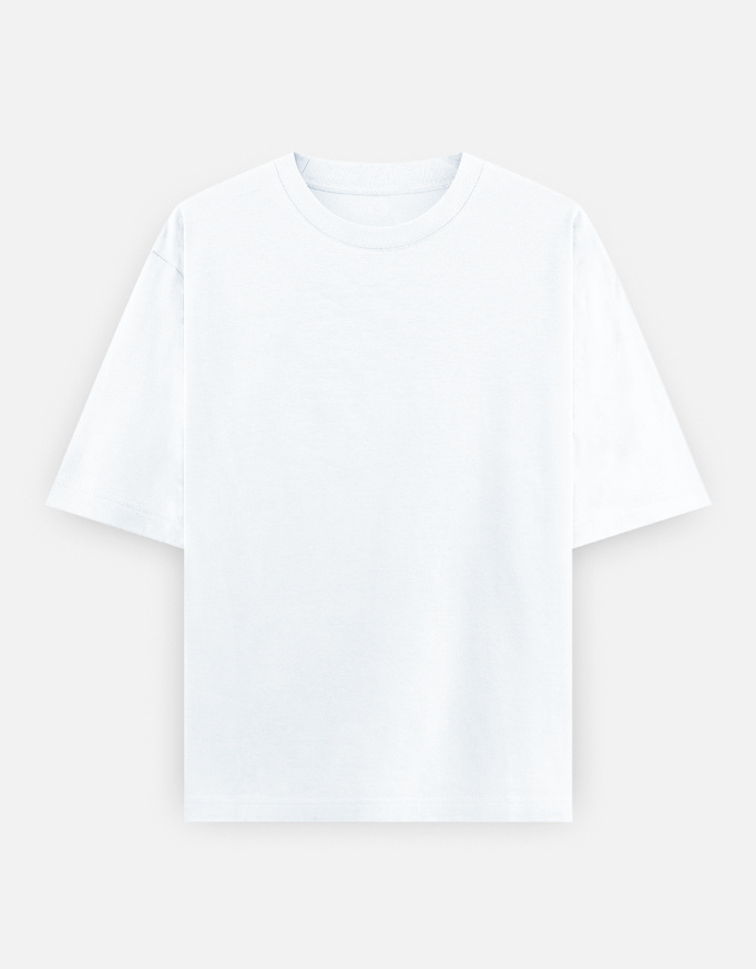 Plain White Unisex Oversized T-Shirt