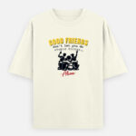 Good Friends Unisex Oversized Classic T-Shirt - Off White