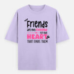 Friends are not chosen Oversized Classic T-Shirt - Lavender