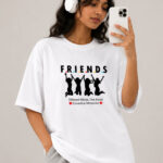 Friends Unisex Oversized Classic T-Shirt - White
